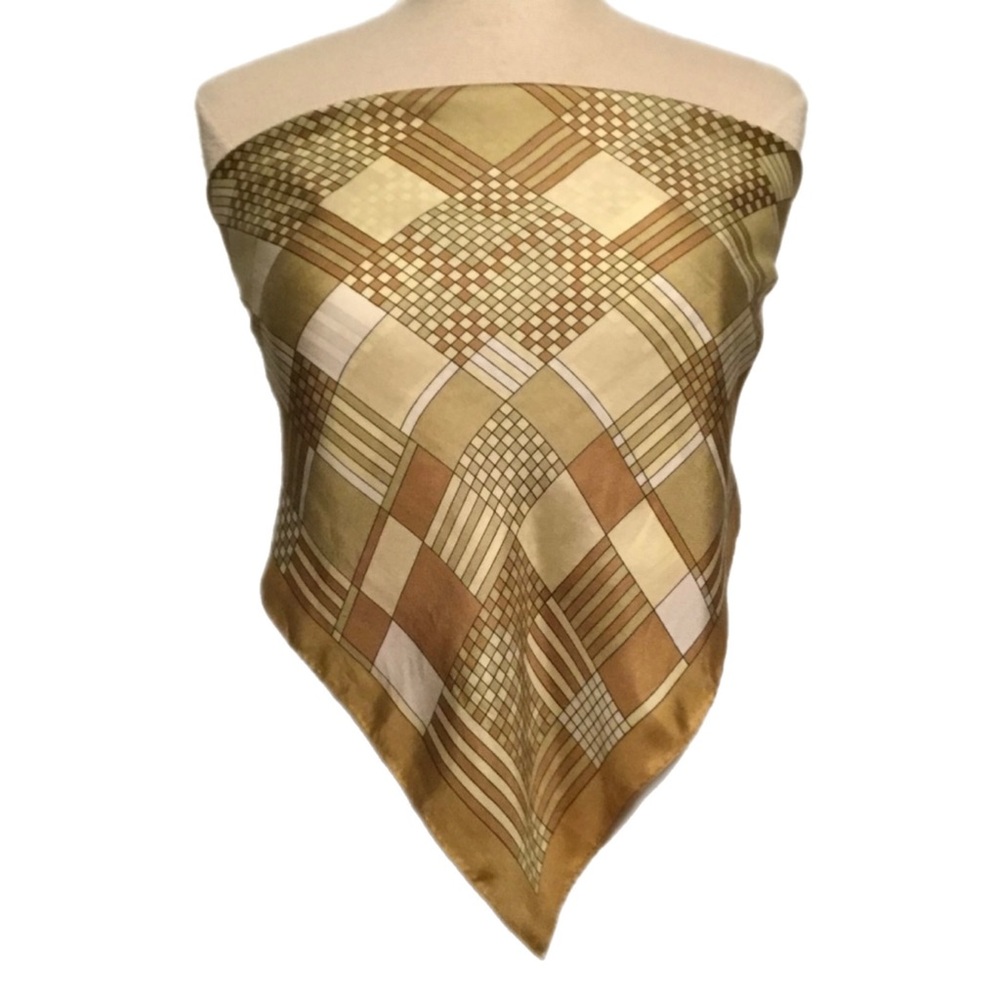 Gold / Yellow / Cream Geometric Scarf